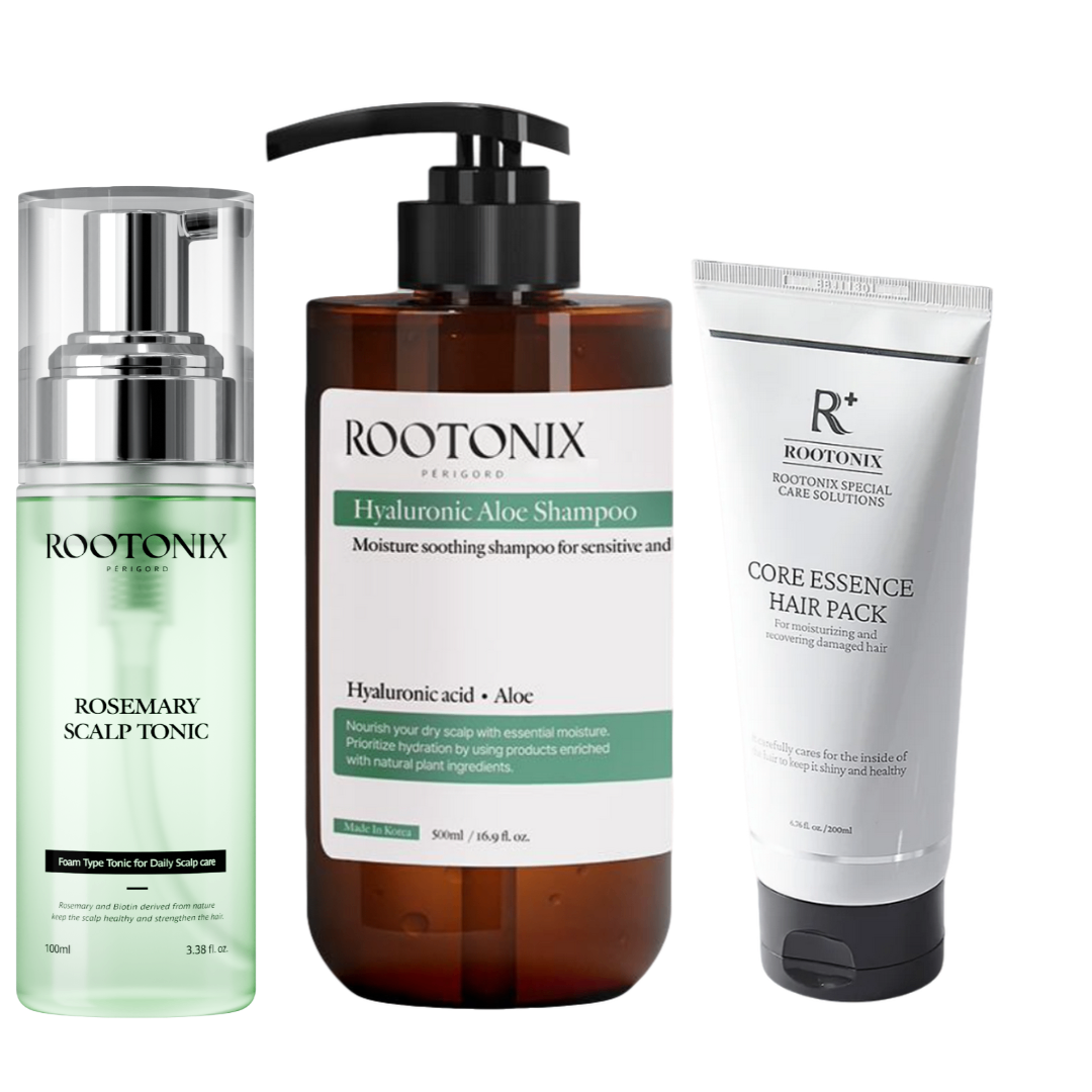 Beauty-Set für empfindliche Kopfhaut für genährte Haare und eine ausgewogene Kopfhaut.